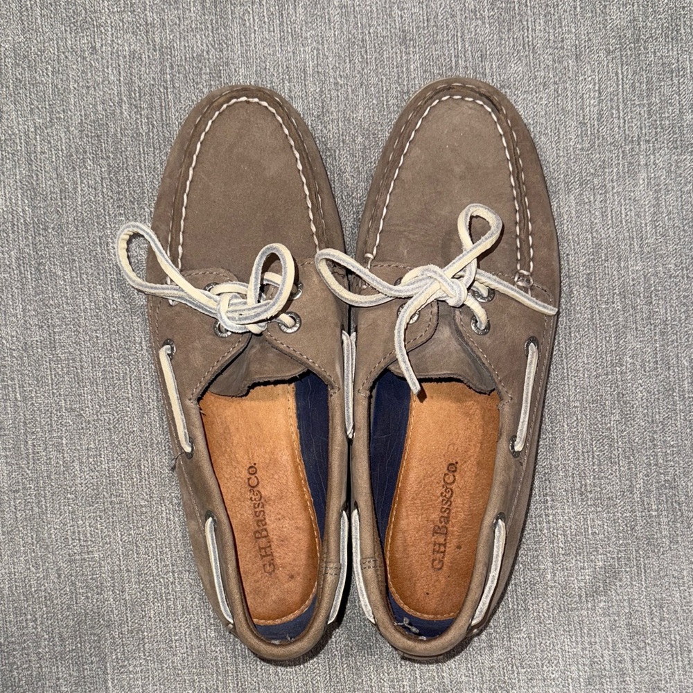 G.H. Bass & Co. Gray Boat Shoes